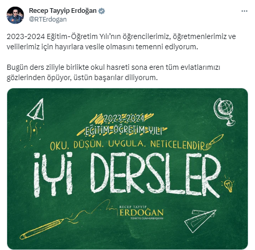 Cumhurbaşkanı Erdoğan’dan yeni eğitim-öğretim yılı mesajı