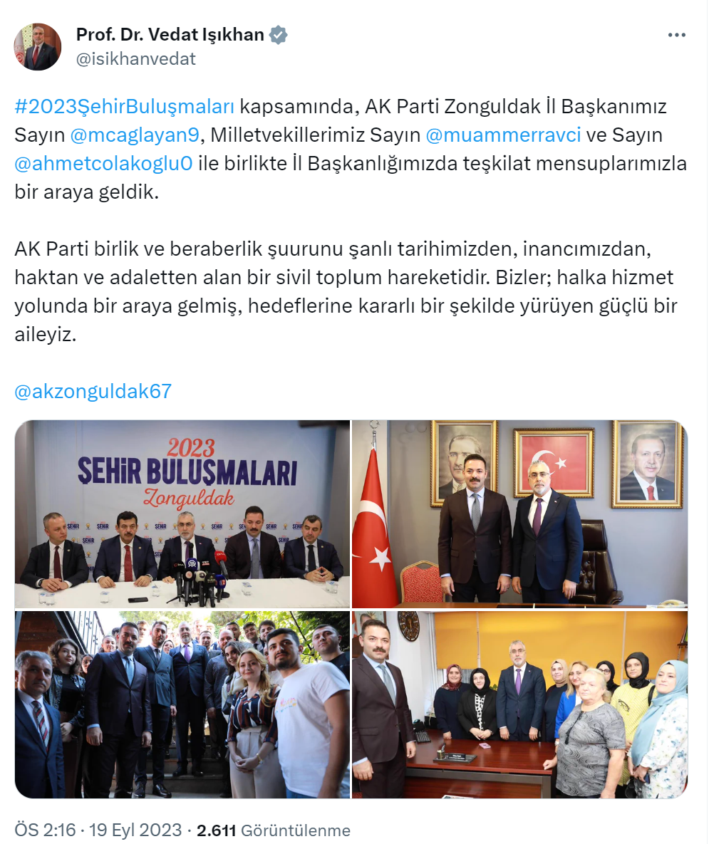 Bakan Işıkhan, Zonguldak’ta ziyaretlerini sürdürüyor