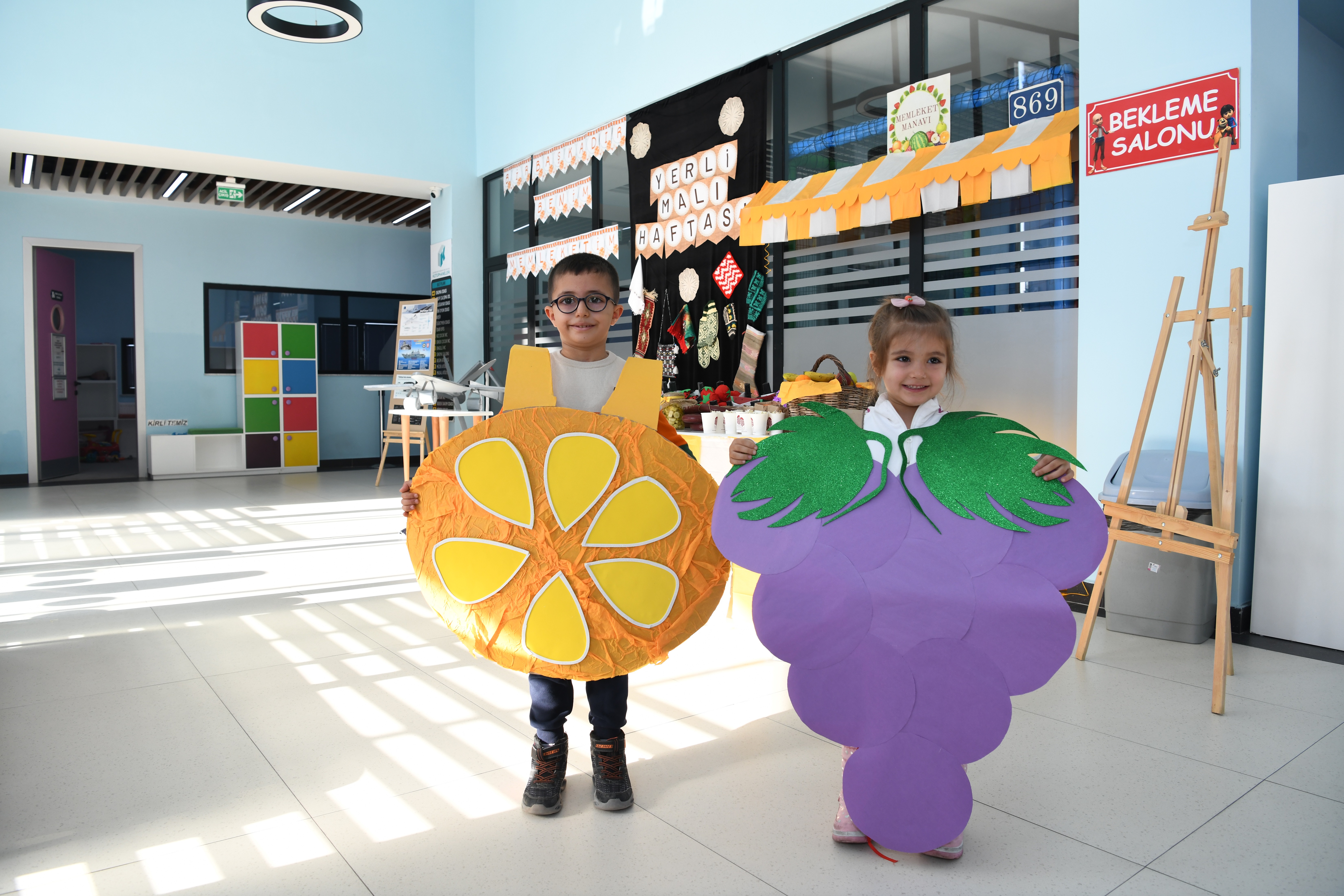 Büyükşehirin minikleri Çocuk Kütüphanesi’nde Yerli Malı Haftası’nı kutladı