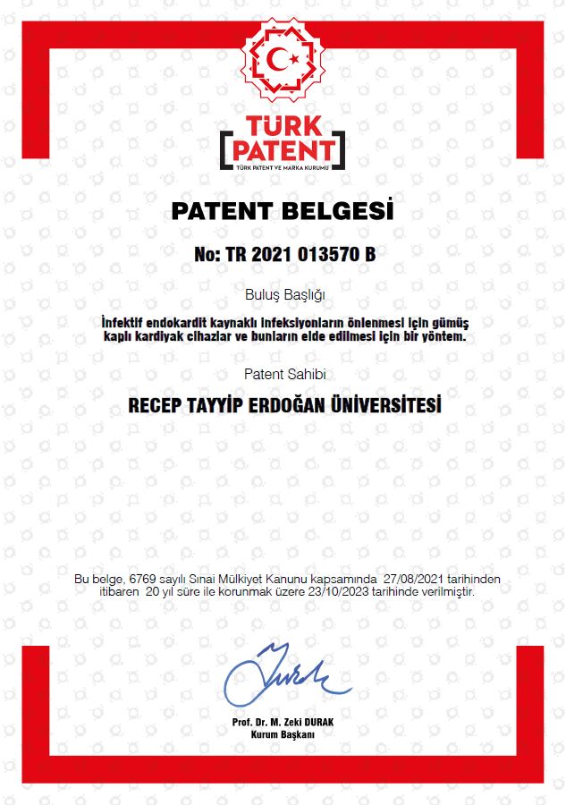 RTEÜ’lü öğretim üyelerinin tıbbi buluşu patent aldı