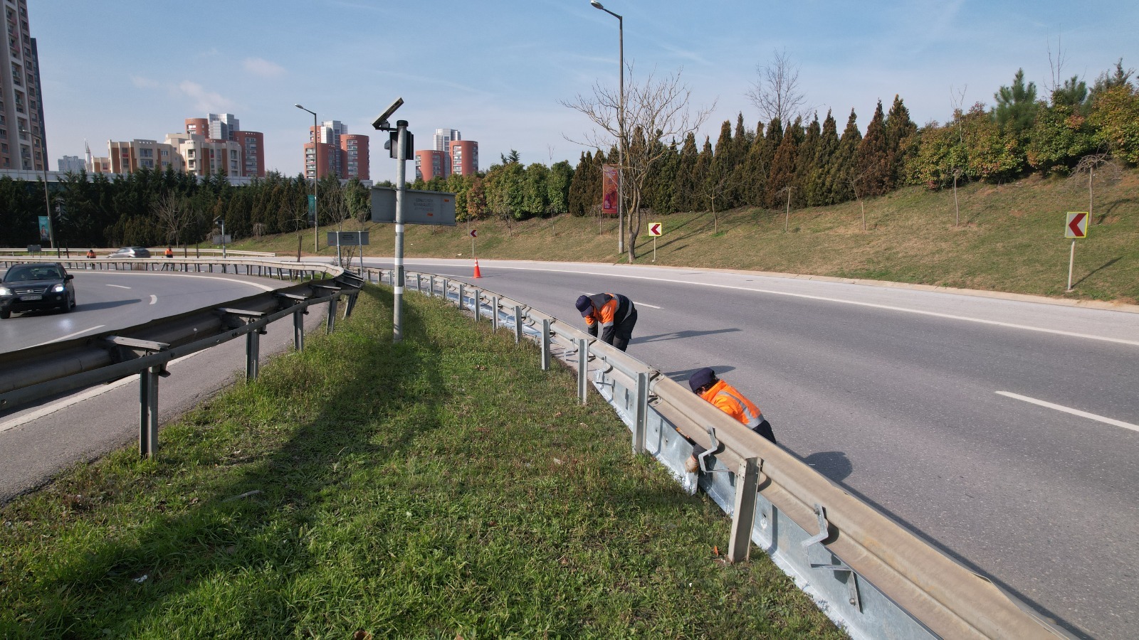 İBB’nin Motorcu Dostu Bariyer uygulaması çalışmaları devam ediyor