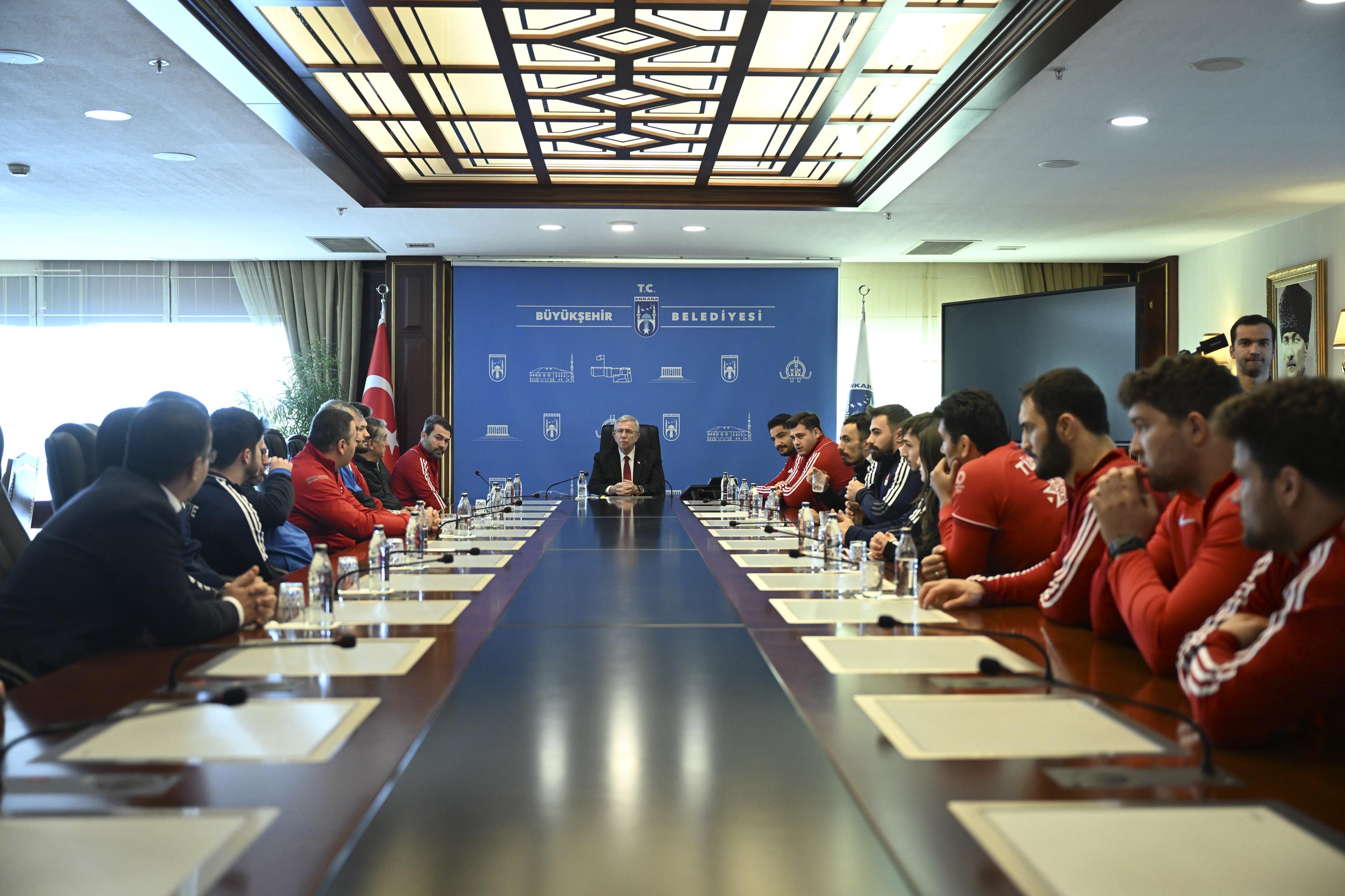 Avrupa Şampiyonu sporculardan Başkan Yavaş’a ziyaret