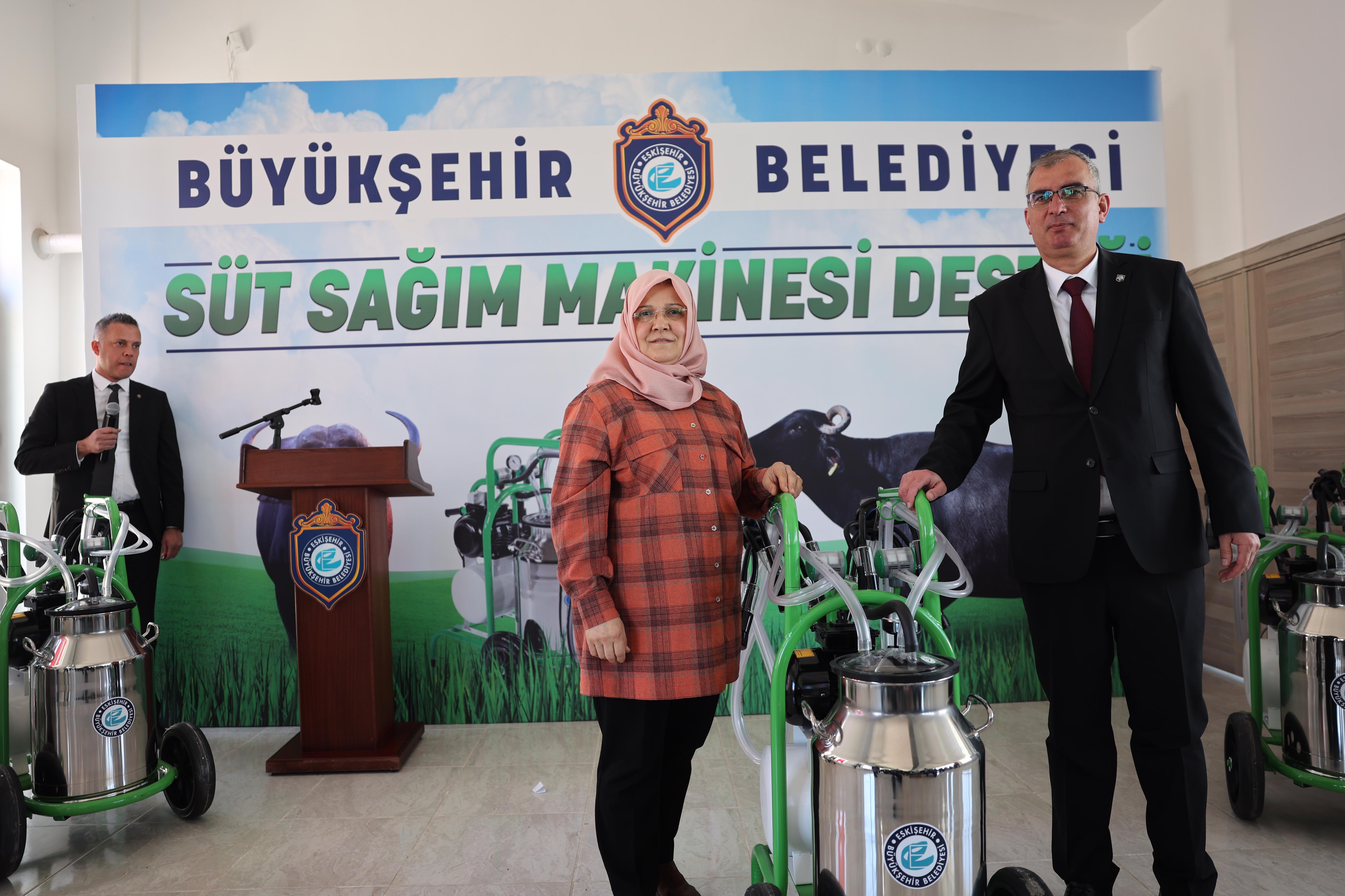 Eskişehir’den üreticilere süt sağım makinesi desteği