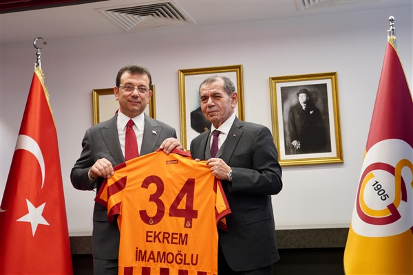 İmamoğlu, Galatasaray Kulübü Başkanı Özbek’i ziyaret etti