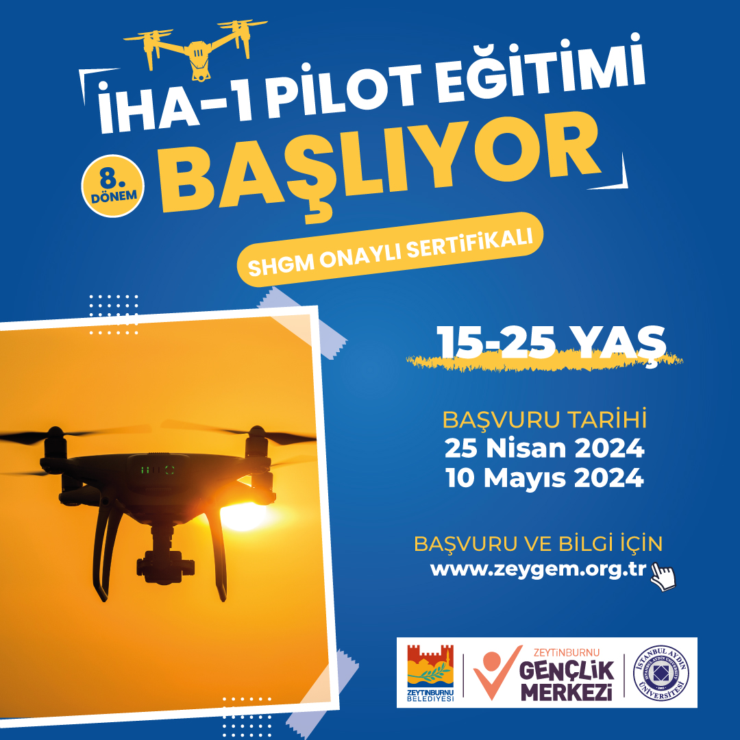 Zeytinburnu’nda gençler için pilotluk eğitimleri başlıyor