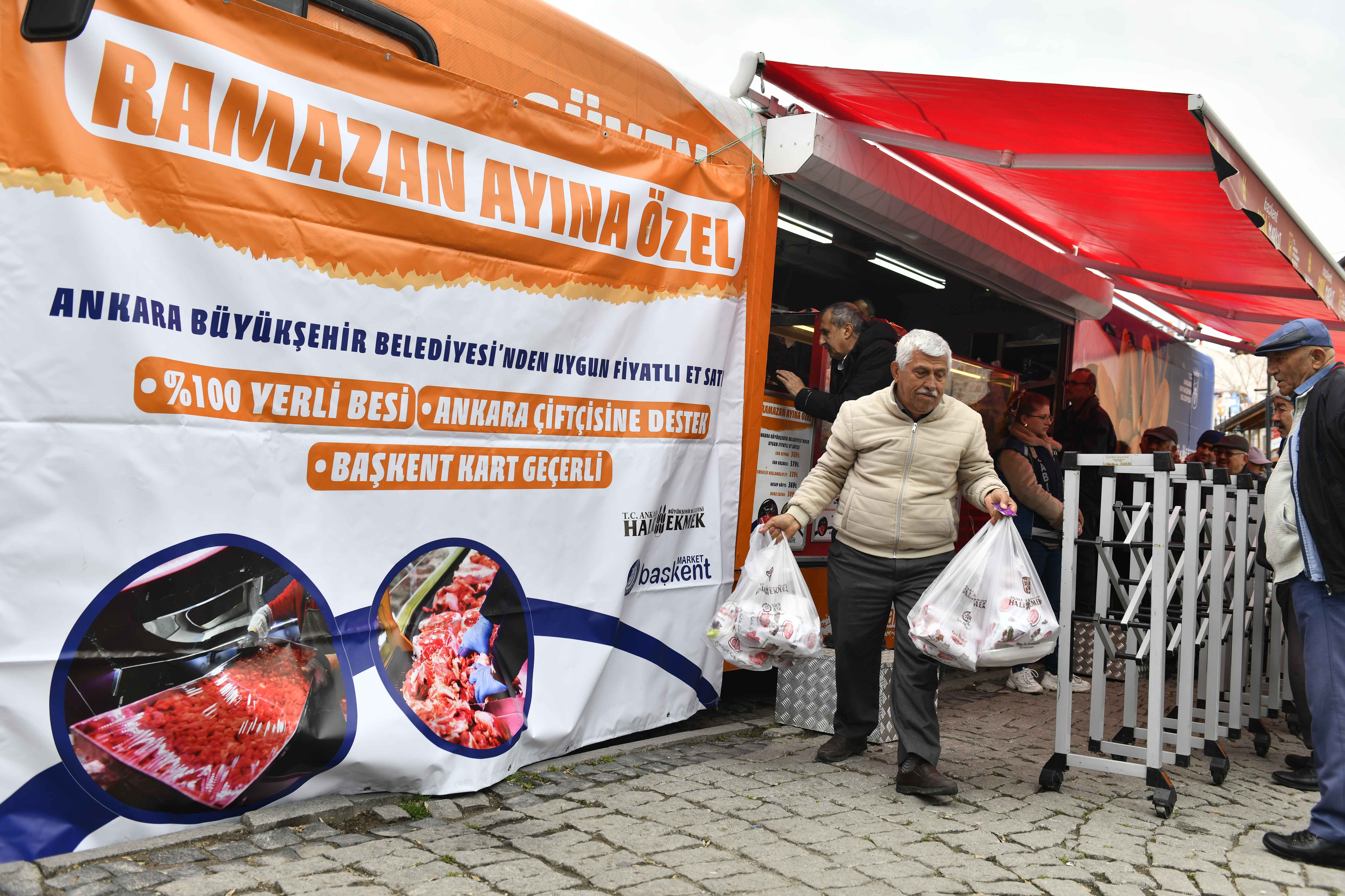 Ankara’da uygun fiyatlı et satışı uygulamasında sona yaklaşıldı