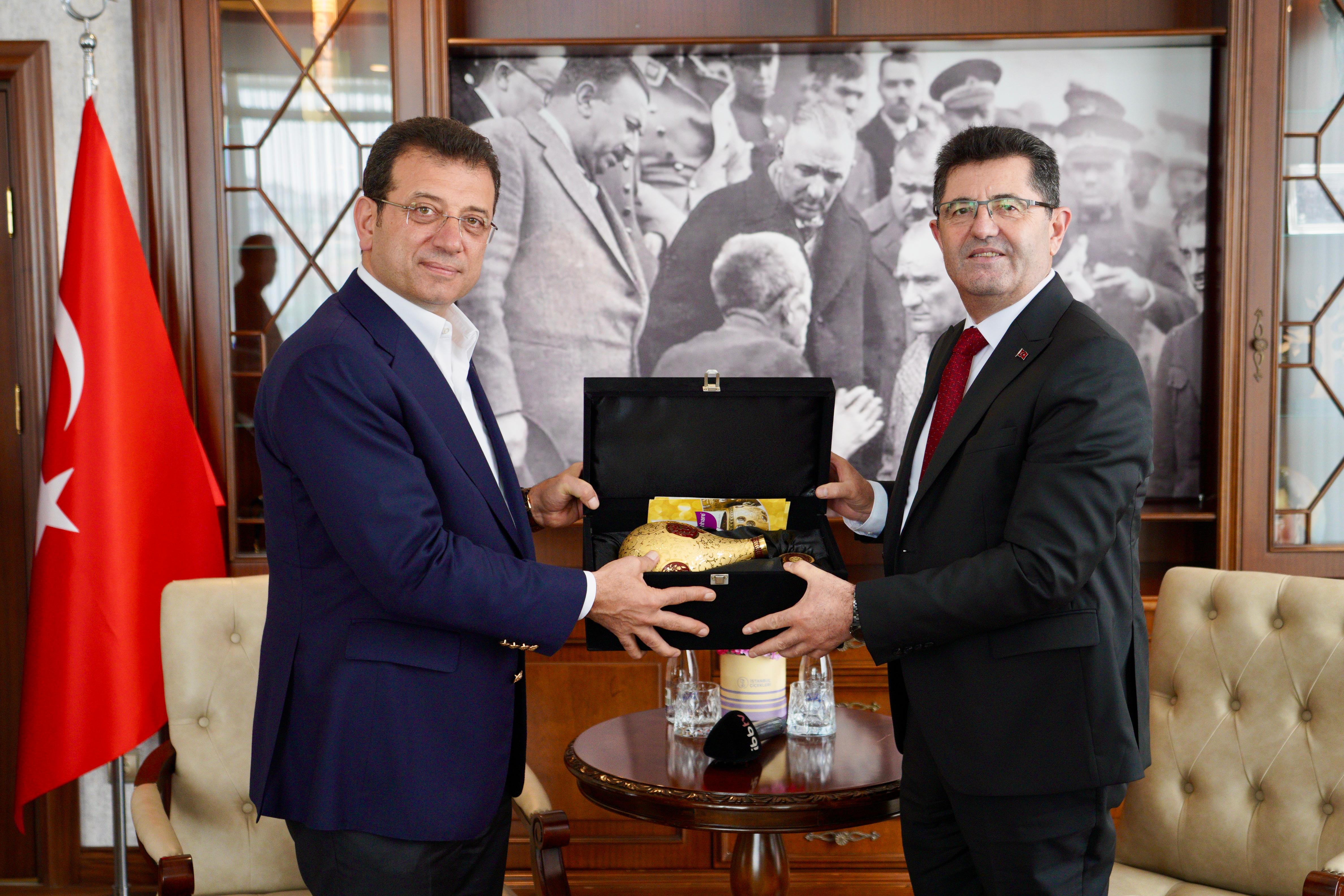 İmamoğlu’ndan Çekmeköy Belediye Başkanı Çerkez’e tebrik ziyareti