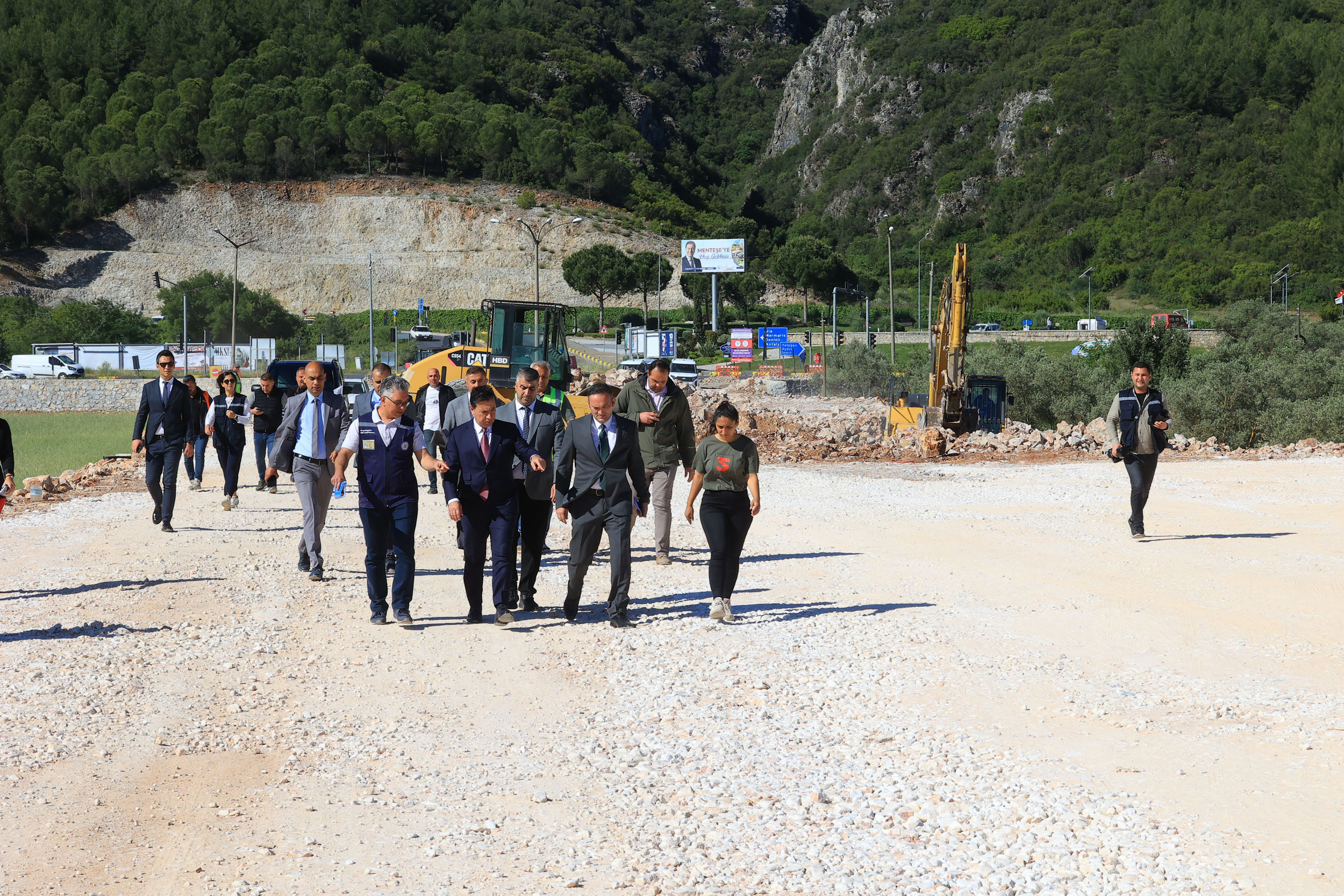 Başkan Aras, Dirgeme yolundaki çalışmaları inceledi