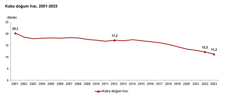 TÜİK – Türkiye’de 2023 yılında 958 bin 408 bebek canlı doğdu