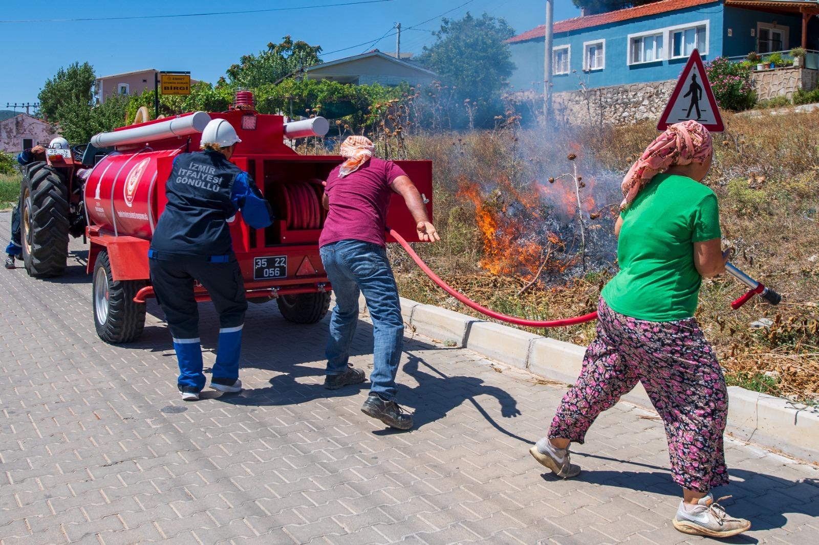İzmir’de çıkan 355 yangından 325’i başlangıç aşamasındayken söndürüldü