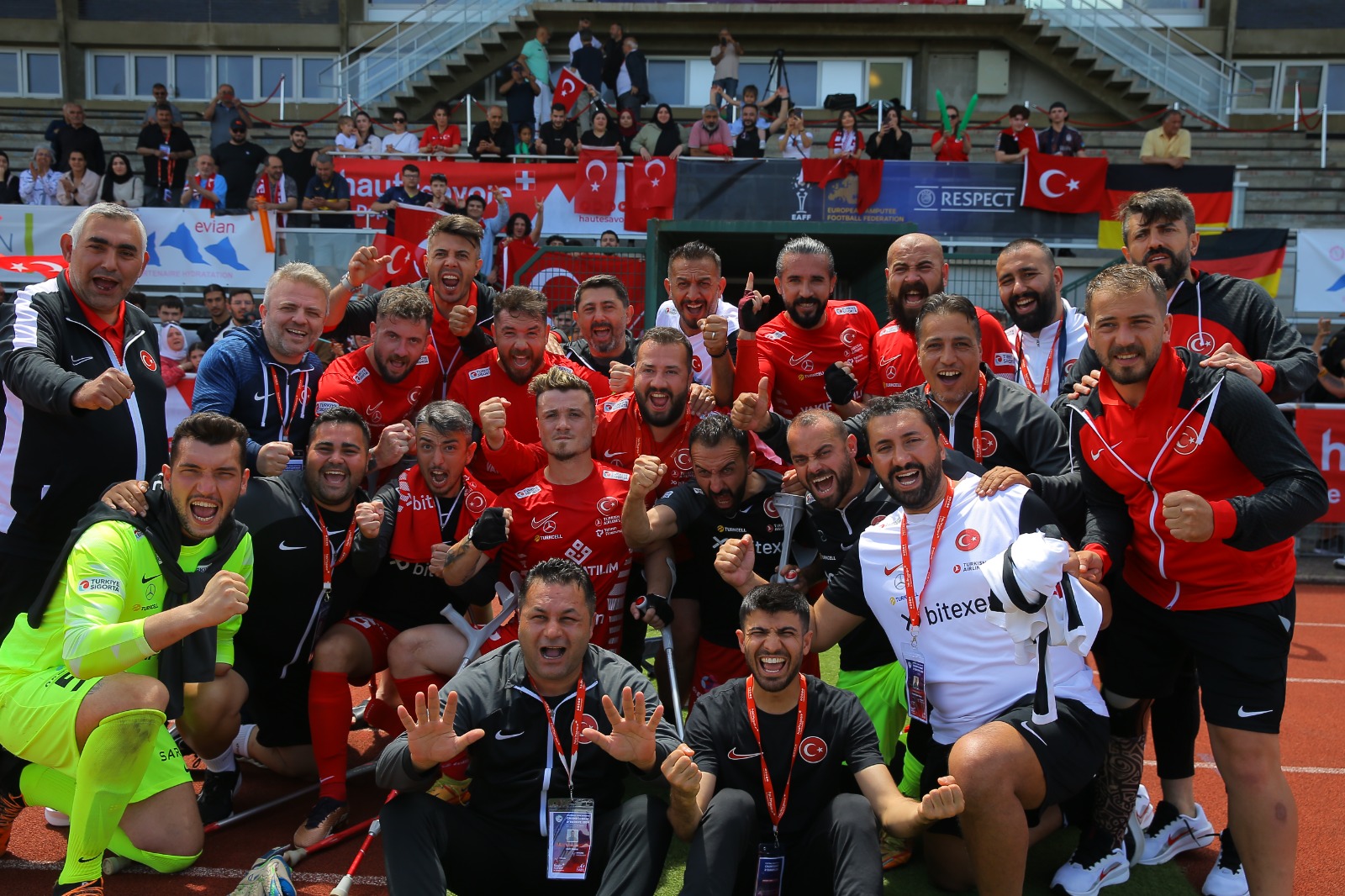 Turkcell’in ana sponsorluğundaki Ampute Milli Futbol Takımı 3. kez Avrupa şampiyonu oldu