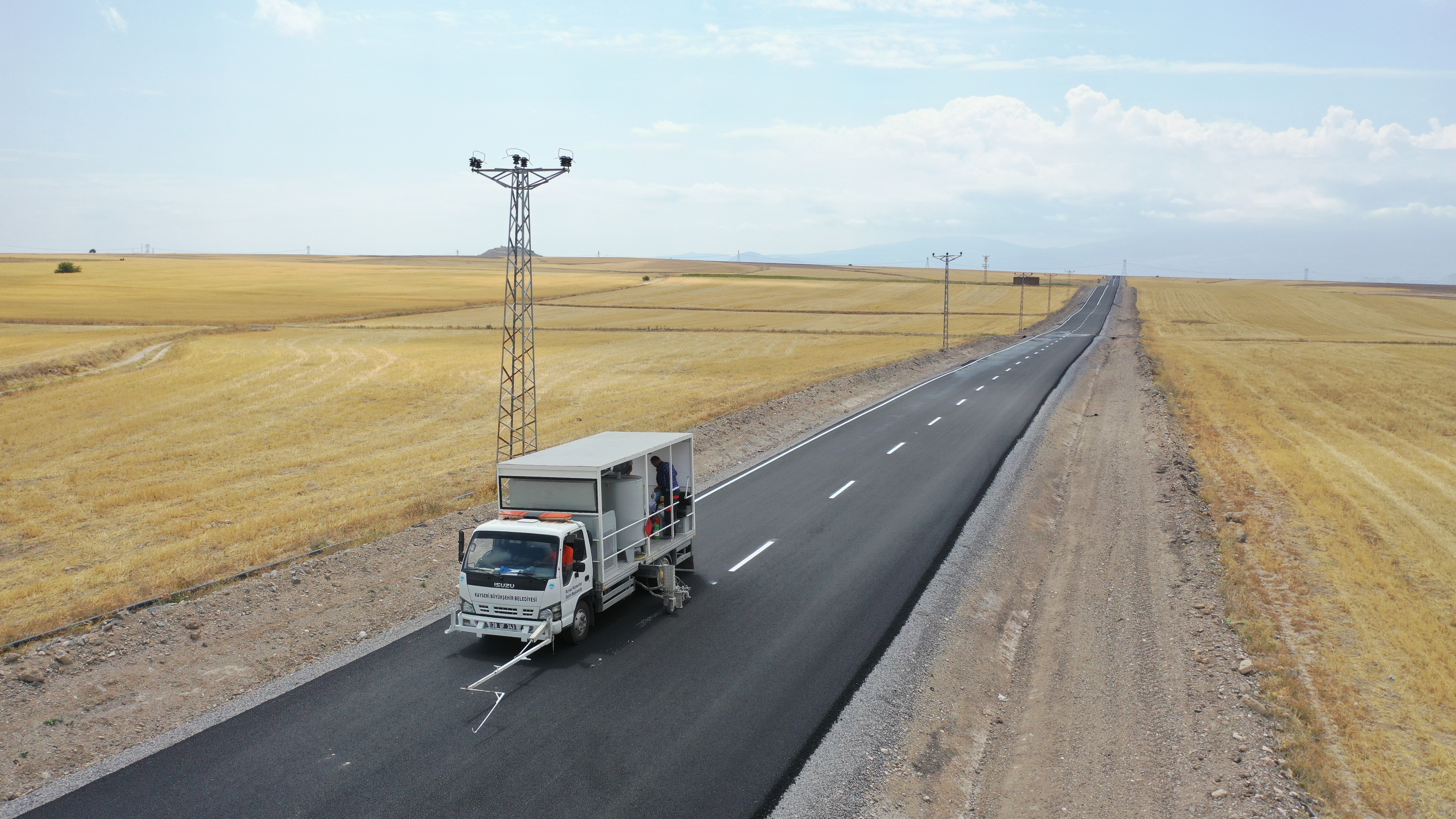 Kayseri’nin Kocasinan ilçesindeki yol yapım çalışmaları tamamlandı