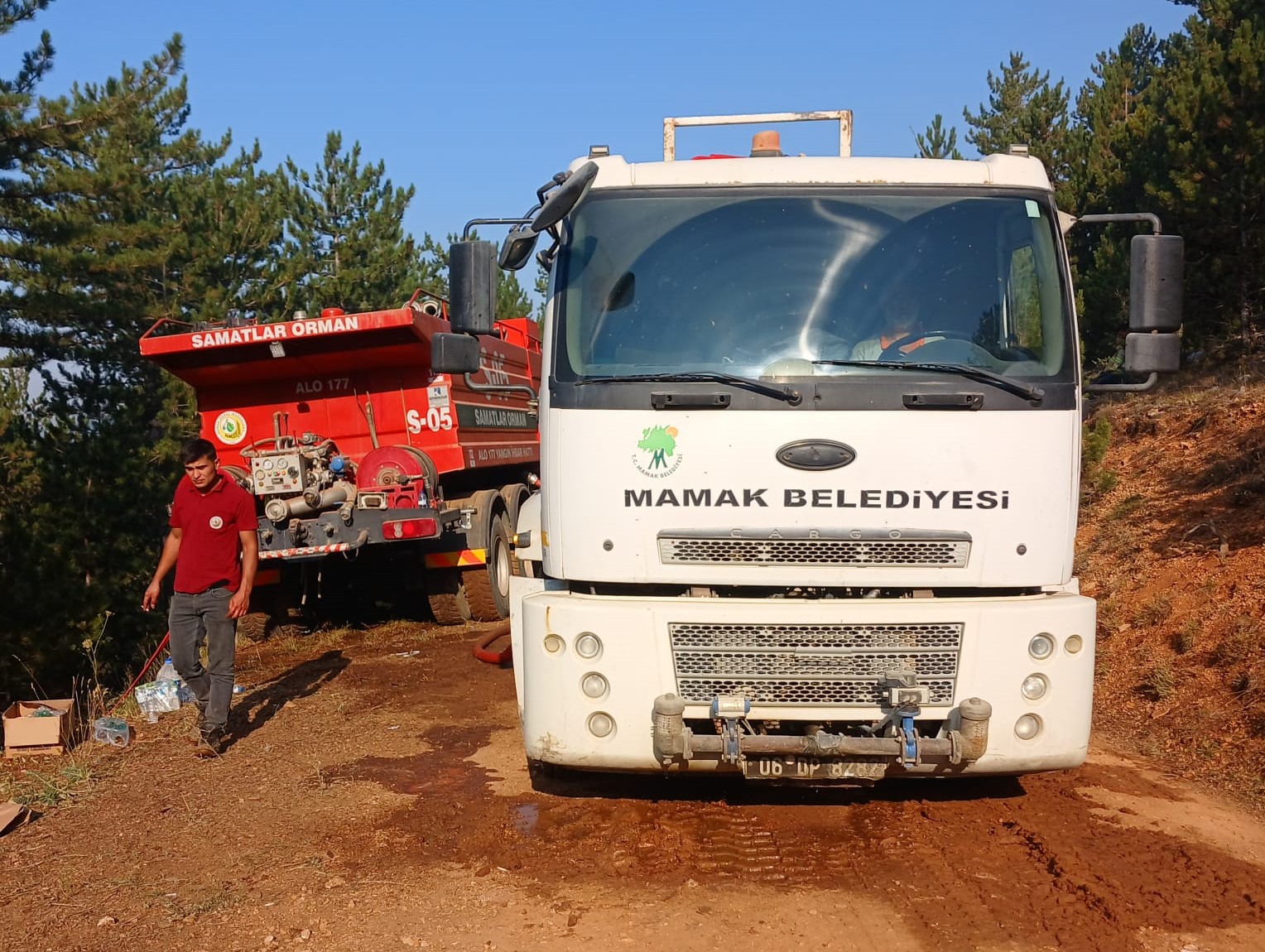 Mamak Belediyesi, Çankırı’daki yangın söndürme çalışmalarına destek verdi