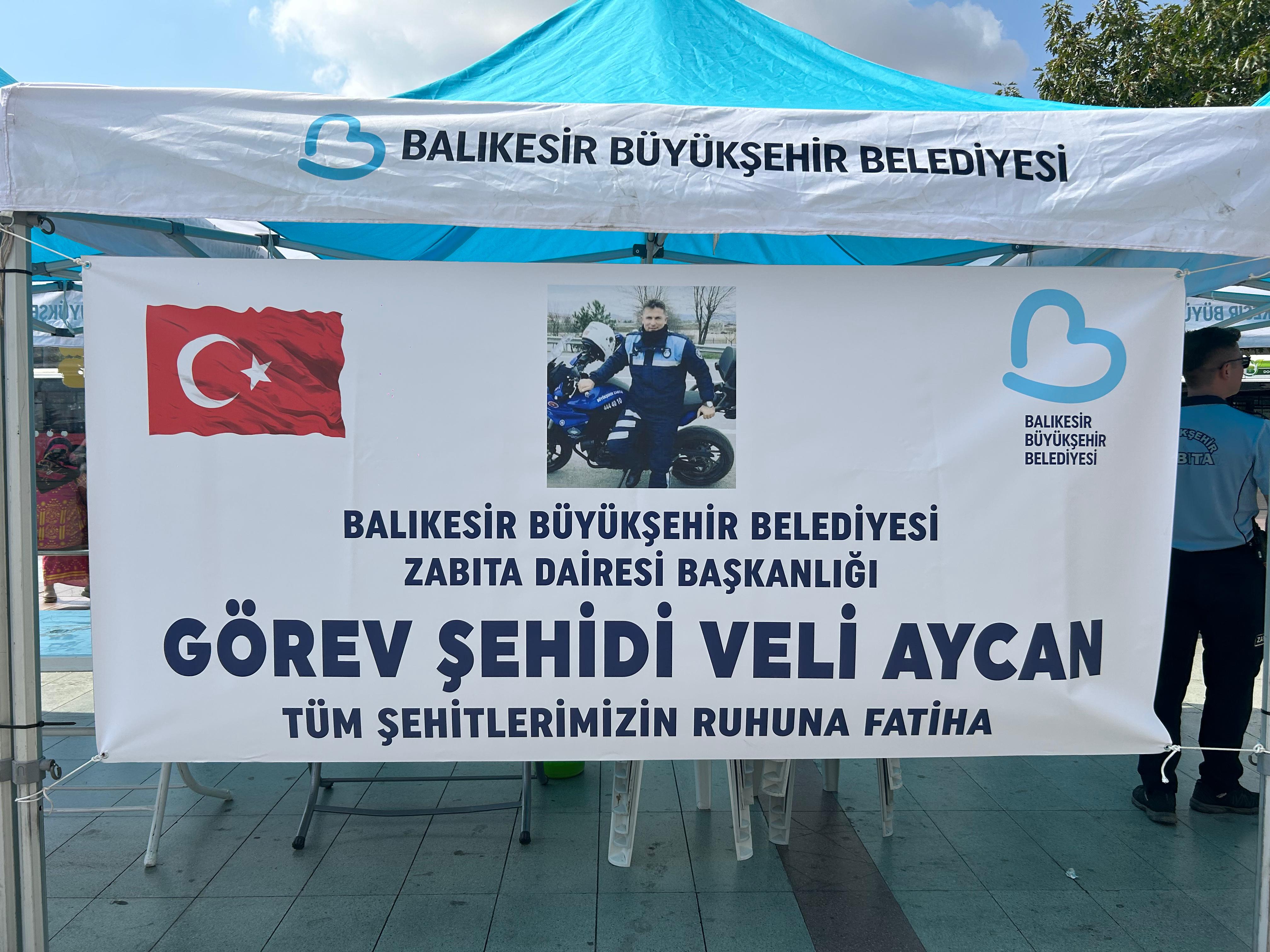 Zabıta personeli şehit Veli Aycan, BBB tarafından anıldı