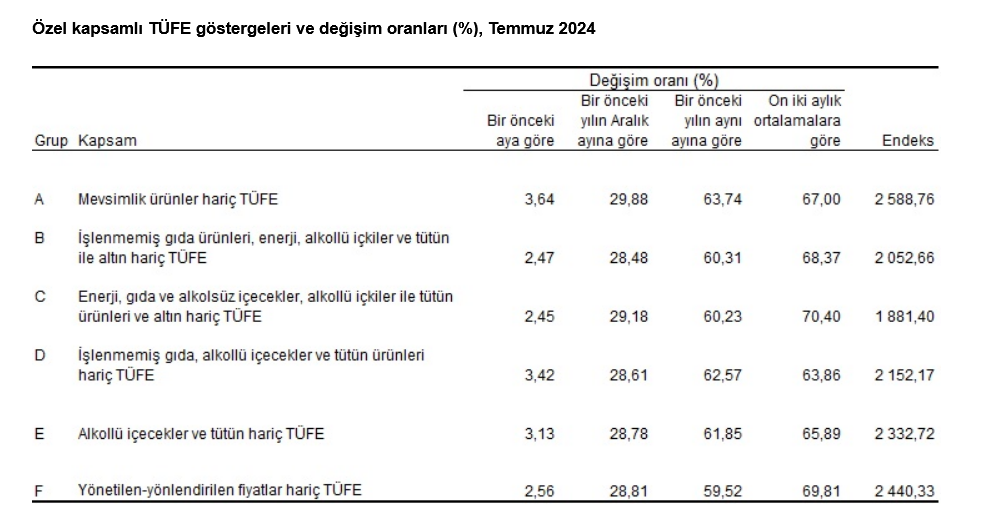 TÜİK-Tüketici fiyatları Temmuz’da yüzde 3,23 arttı, yıllık enflasyon yüzde 61,78 oldu