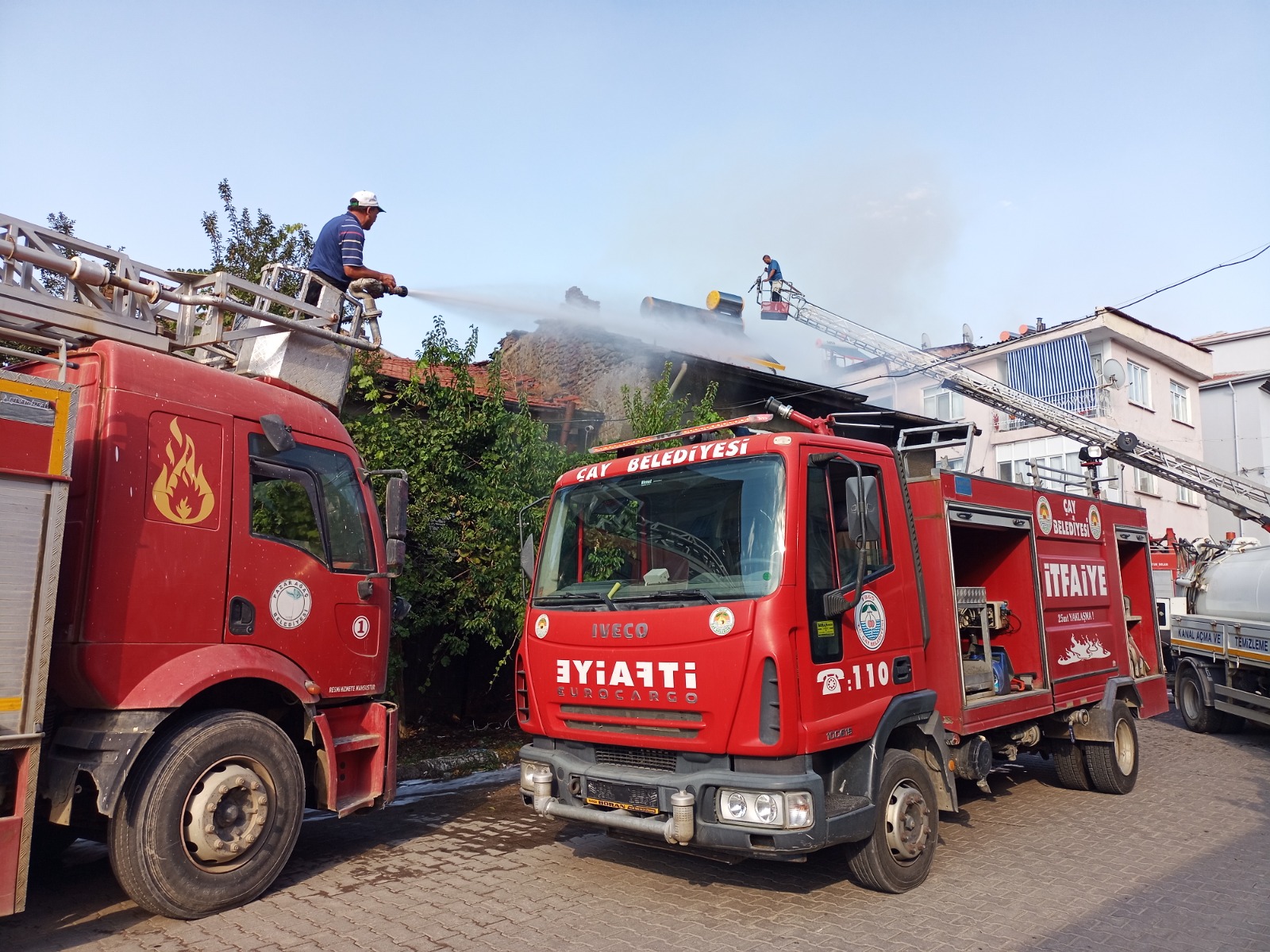 Afyonkarahisar’da ev yangını