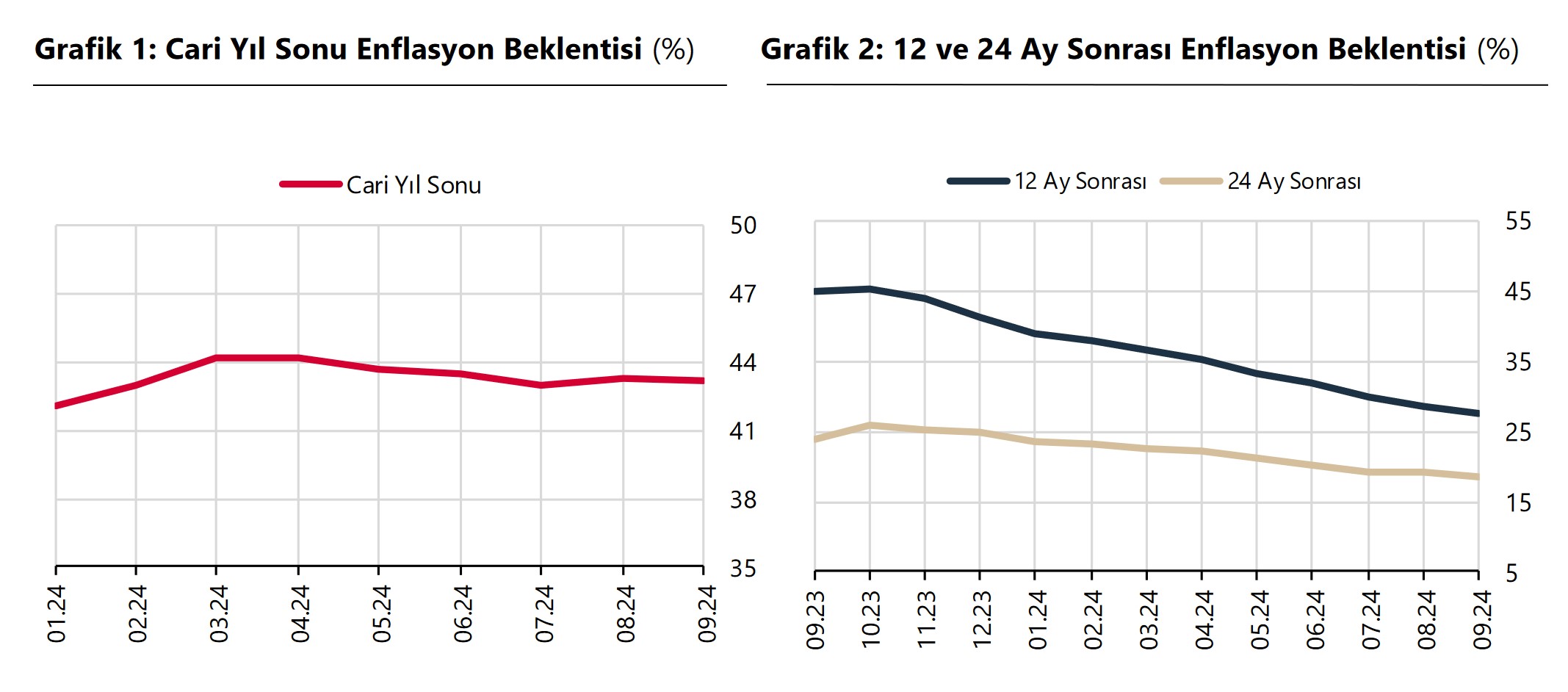 TCMB – Yıl sonu enflasyon beklentisi yüzde 43,14