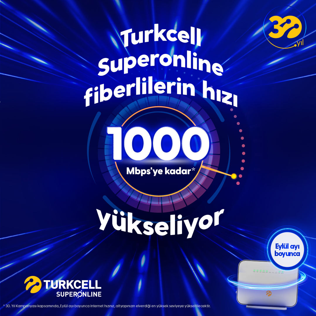 Turkcell Superonline’lılar için en hızlı Eylül devam ediyor