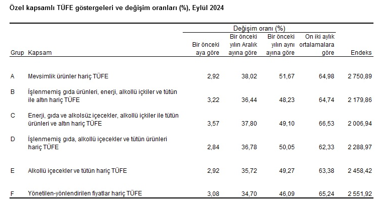 YENİLEME – TÜİK-Tüketici fiyatları Eylül’de yüzde 2,97 arttı, yıllık enflasyon yüzde 49,38