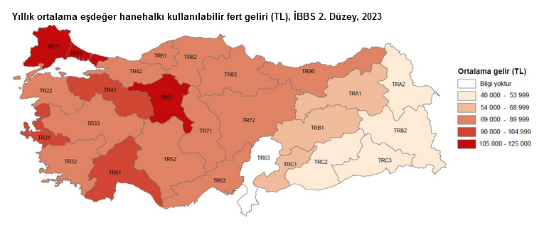 TÜİK – En yüksek gelir grubunun toplam gelirden aldığı pay yüzde 48,7’ye yükseldi