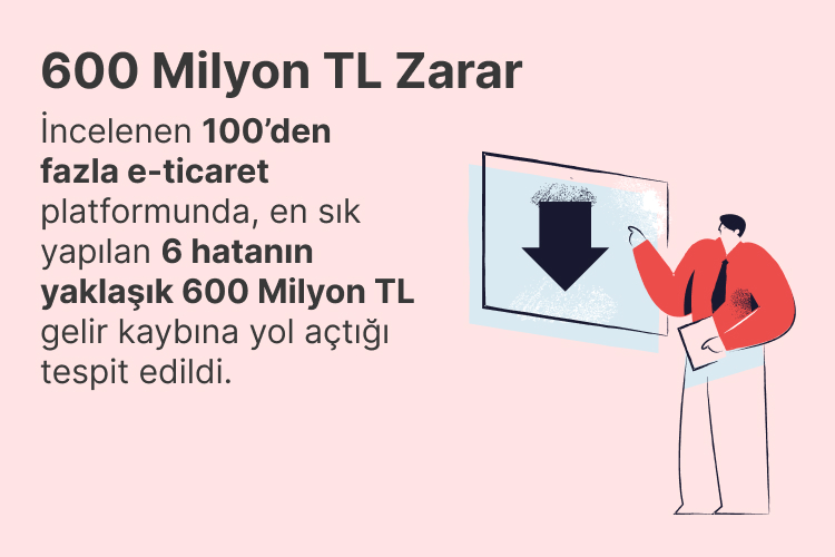 E-ticaret platformlarındaki 6 hata, 600 milyon TL gelir kaybına sebep oluyor