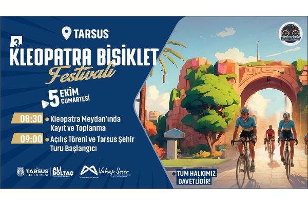 3. Kleopatra Bisiklet Festivali Tarsus’ta başlıyor