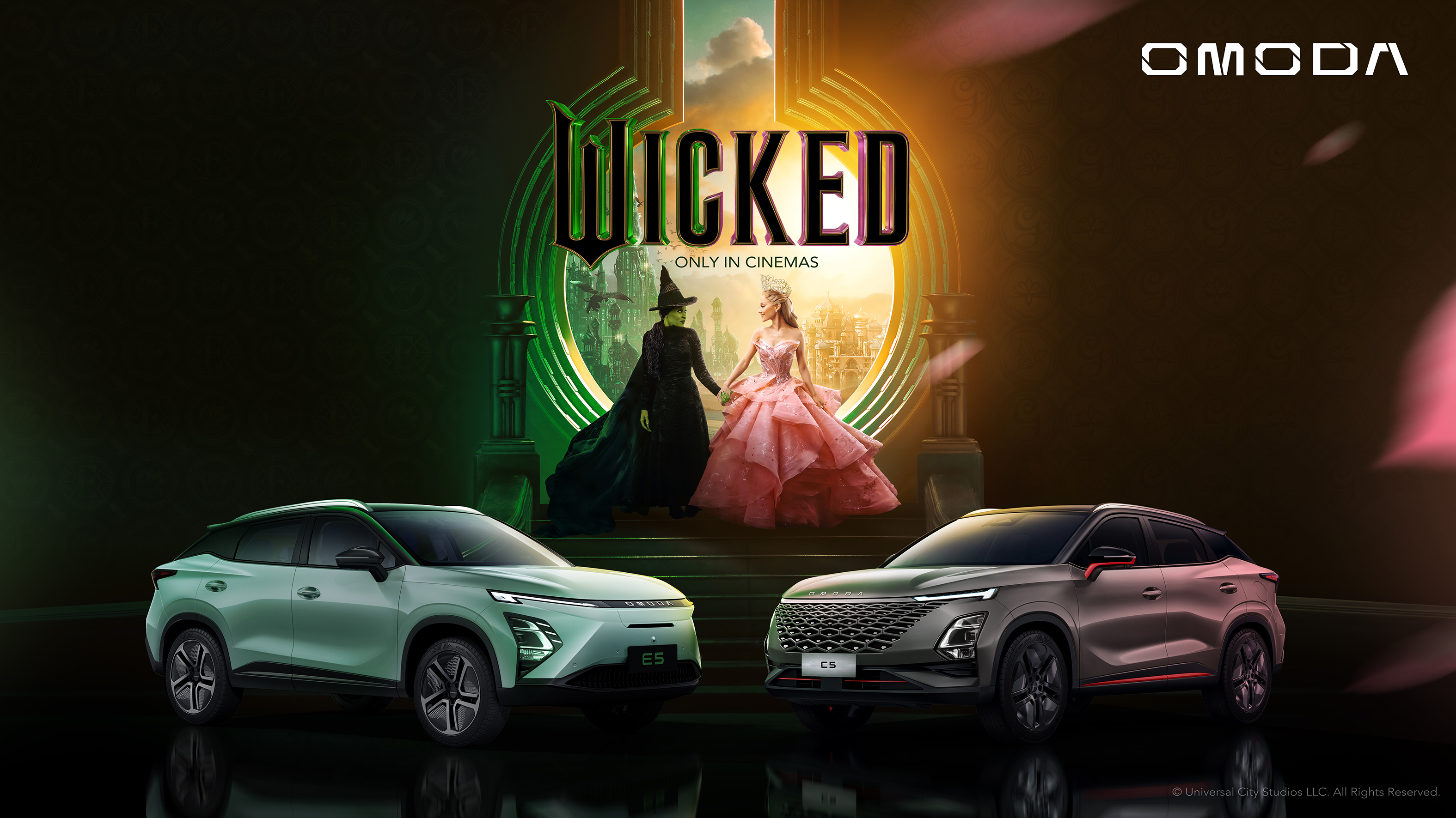 Chery OMODA 5 PRO modeli için Wicked filmi ile iş birliği yaptı