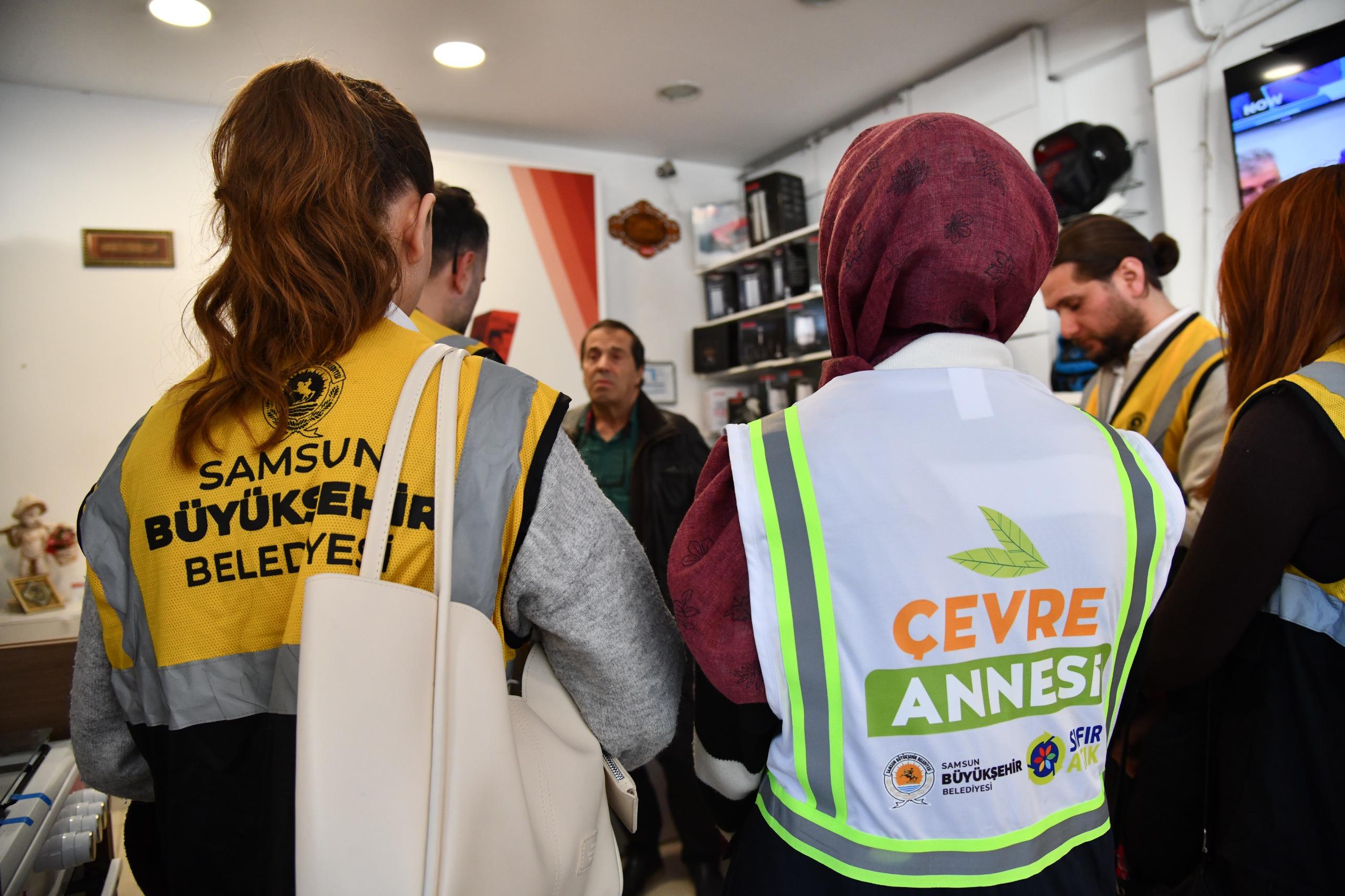 Samsun Büyükşehir Belediyesi’nden Çiftlik Caddesi’ne “Sıfır Atık Projesi”