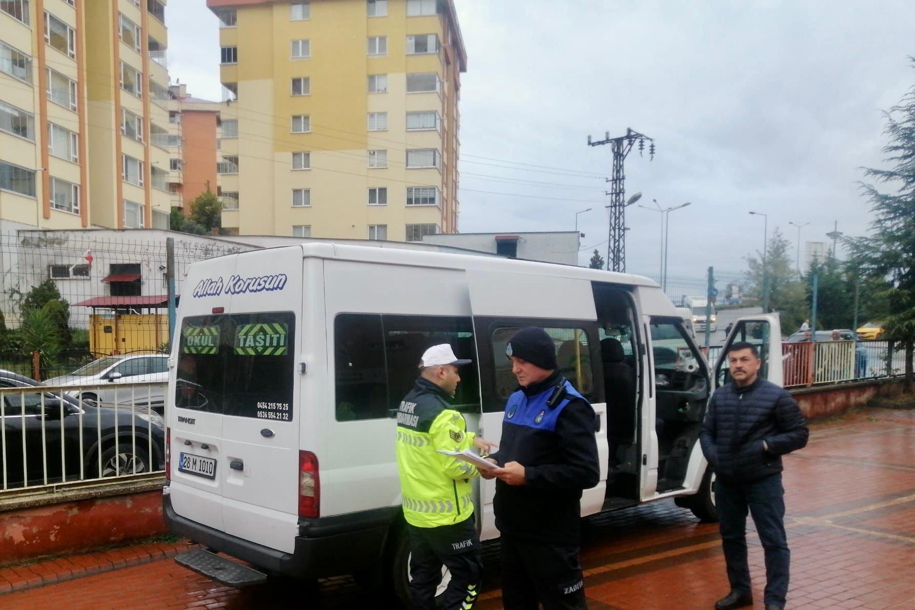 Giresun’da taşımalı eğitim sistemi servisleri denetlendi