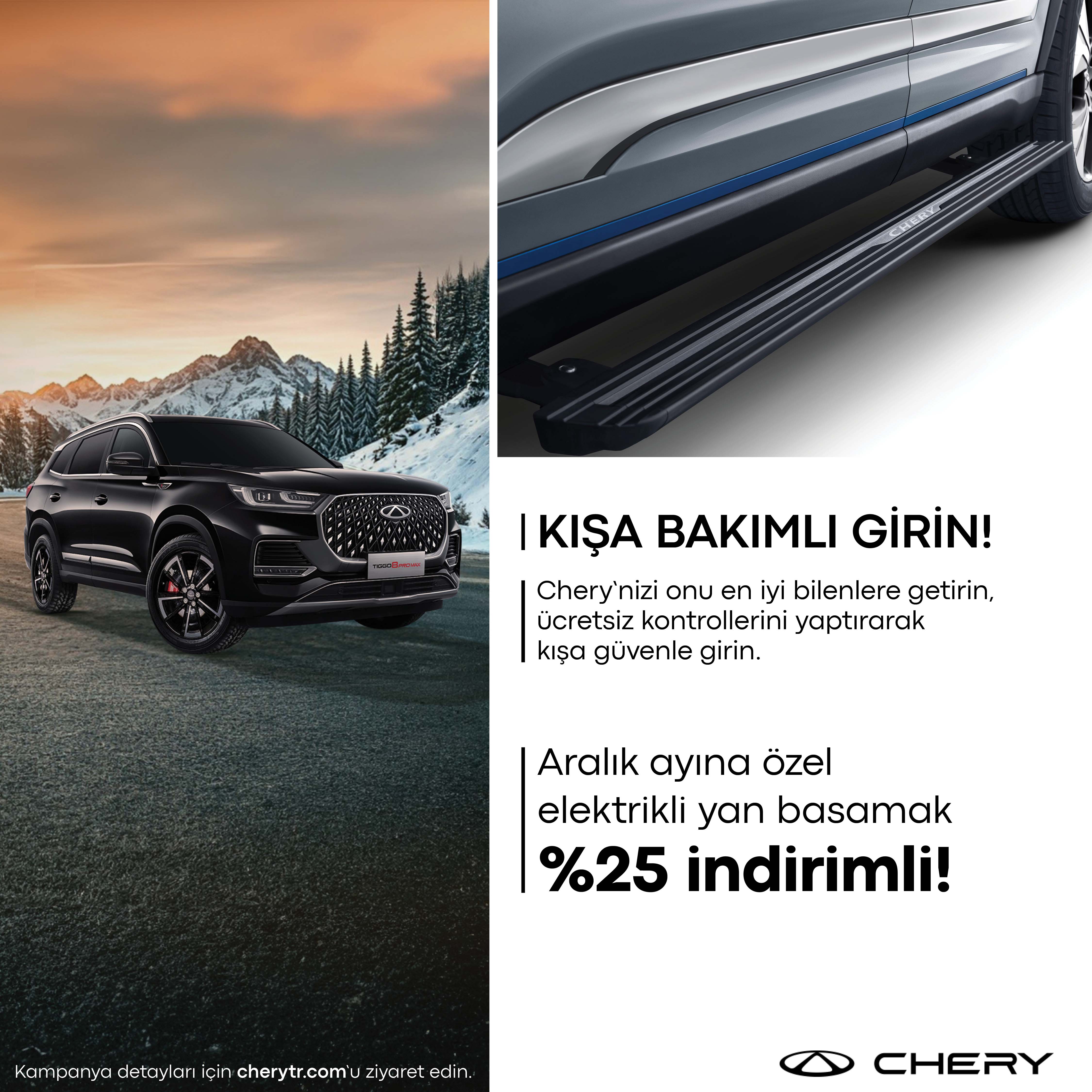 Chery’den aralık ayına özel satış sonrası kampanyası