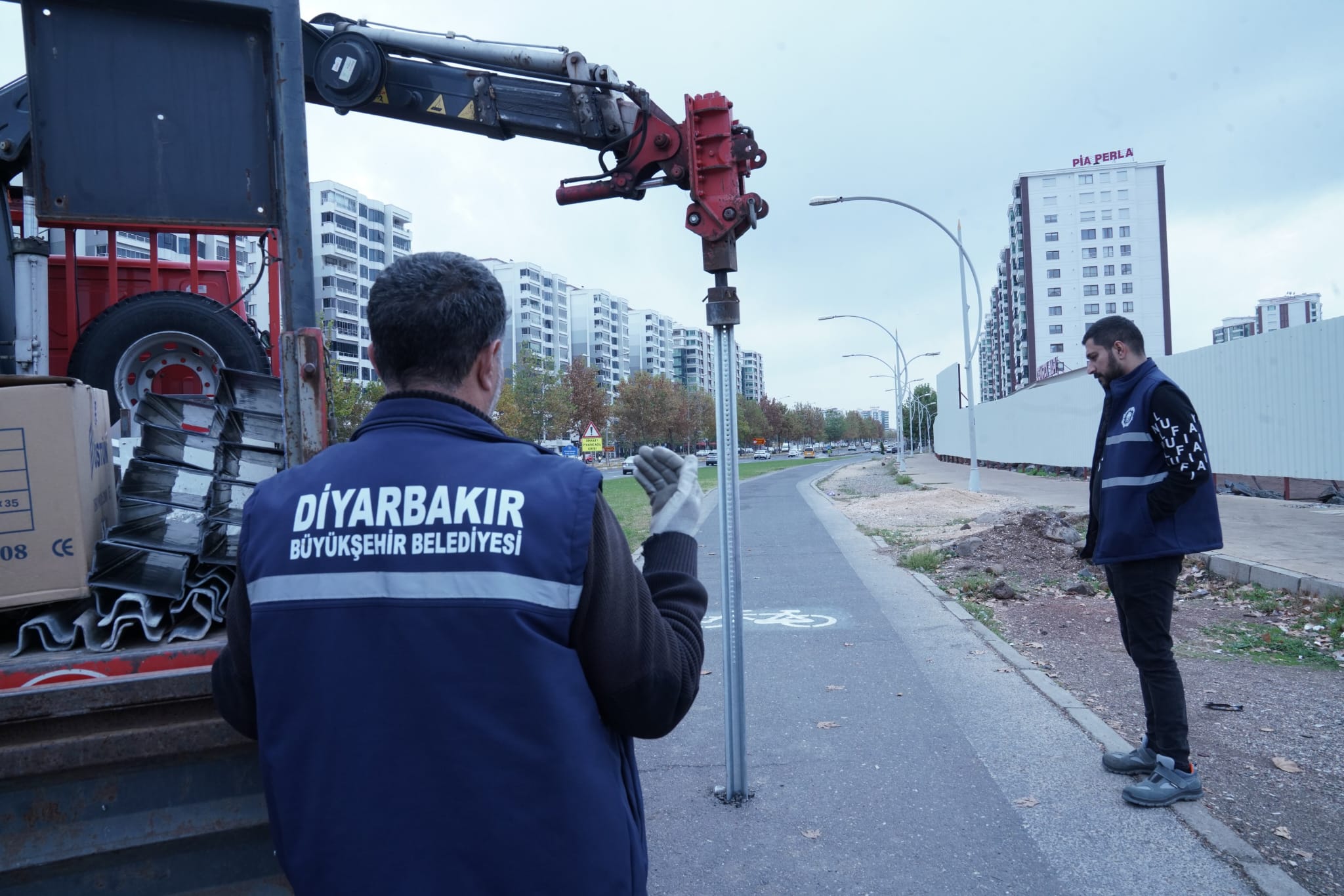 Diyarbakır’daki bisiklet yolunda yenileme çalışması başlatıldı