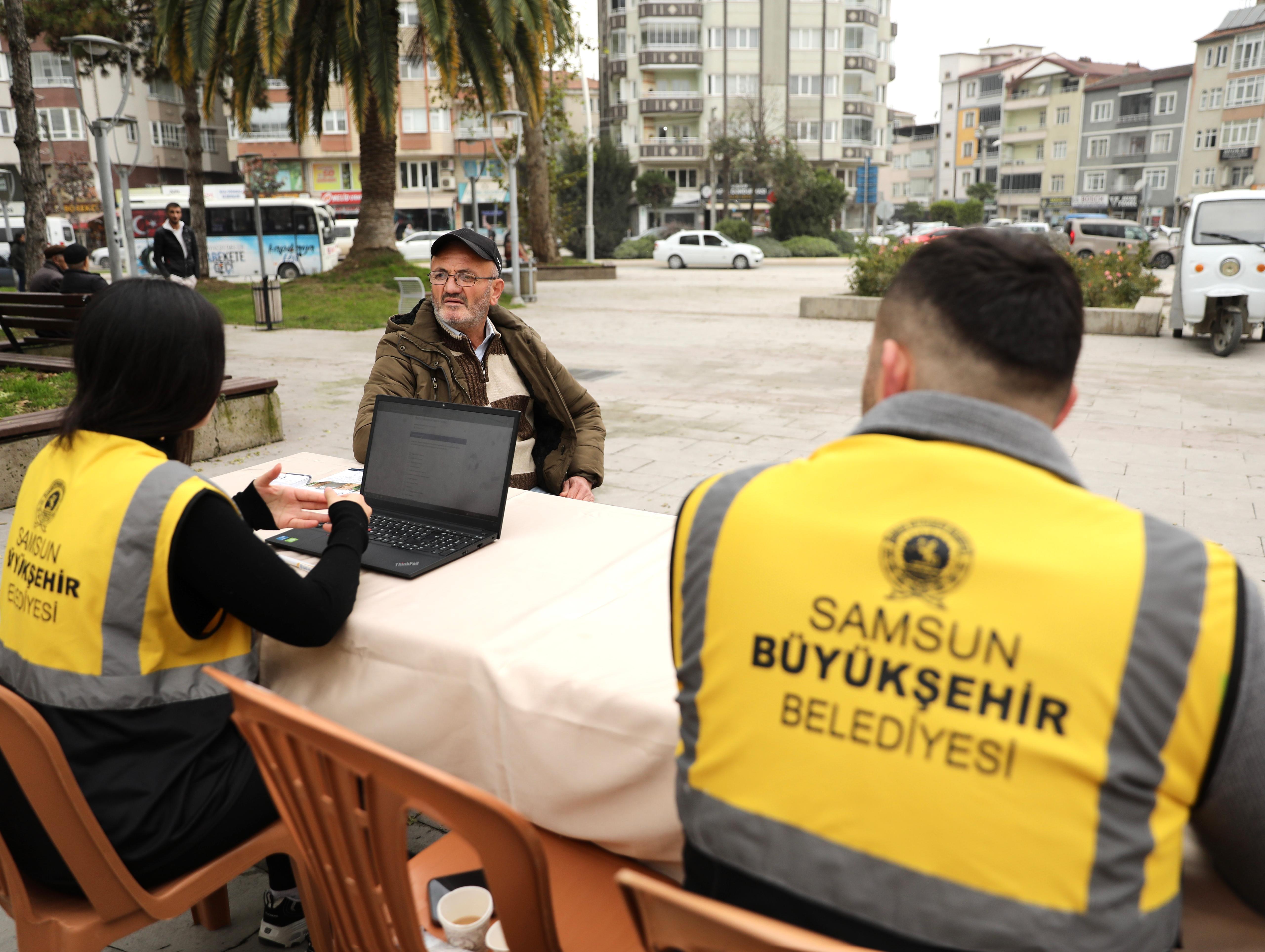 Samsun Büyükşehir Belediyesi, 153 Çözüm Merkezi standı kurdu