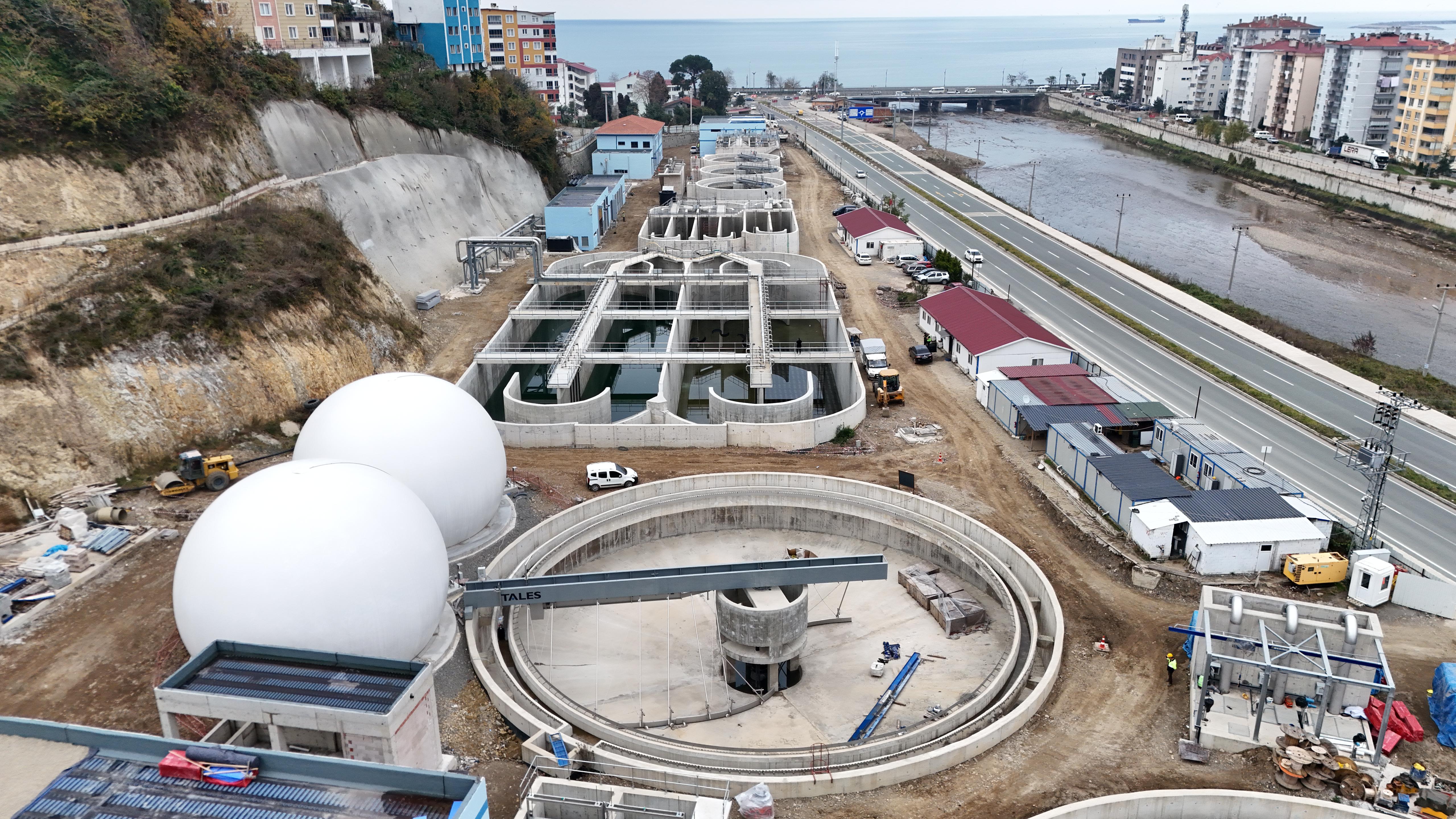 Giresun’da atık su arıtma tesisinde test aşamalarına geçildi