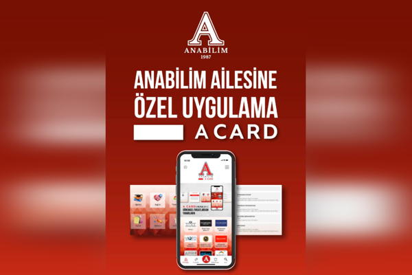 Anabilim Eğitim Kurumları’ndan “A Card” mobil uygulaması