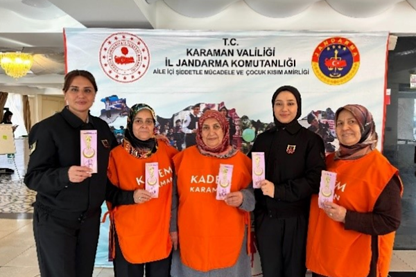 Karaman’da kadına yönelik şiddetle mücadelede bilgilendirme çalışmaları