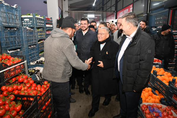 Başkan Büyükkılıç’tan Hal Kompleksi’ne ziyaret