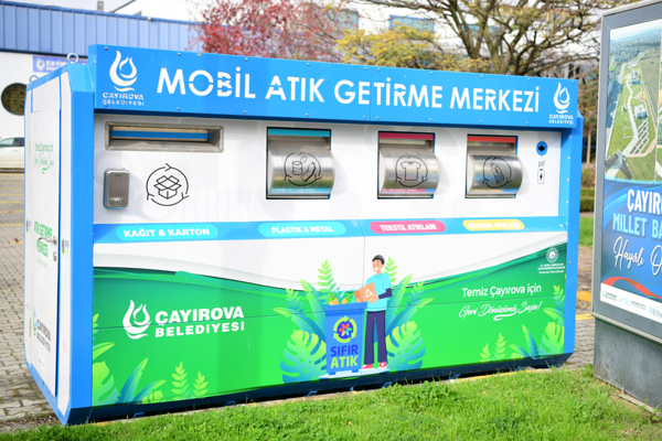 Çayırova’da 4 yeni noktaya atık getirme merkezi yerleştirildi