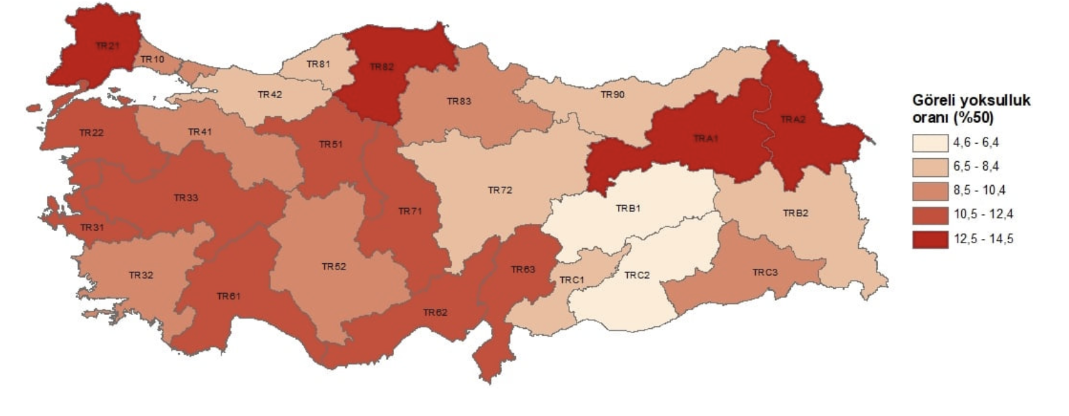 TÜİK- Göreli yoksulluk oranı yüzde 13,0 oldu