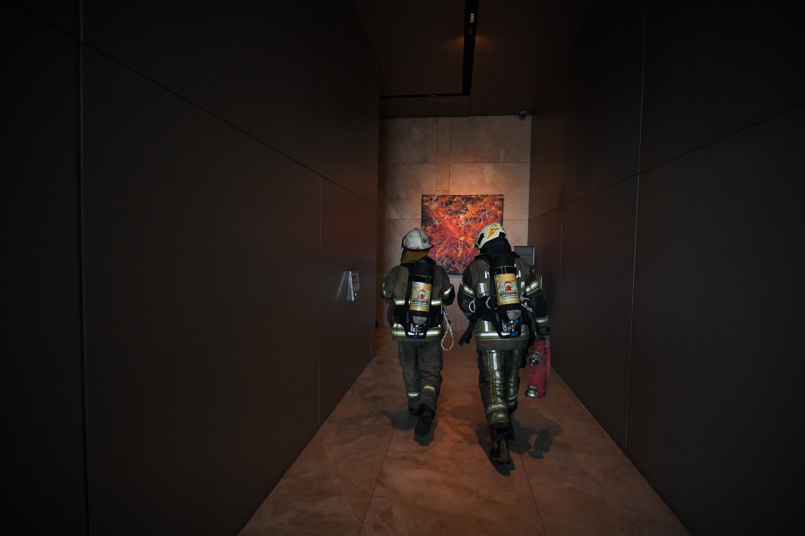 İzmir İtfaiyesinden 47 katlı binada tatbikat