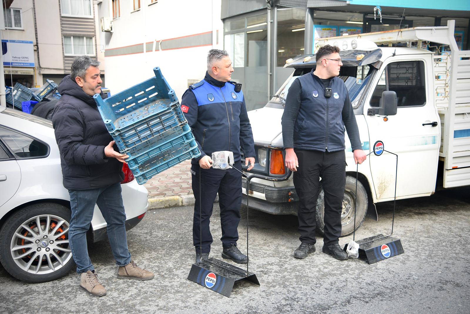 Giresun’da kaldırım ve yol işgaline karşı denetim