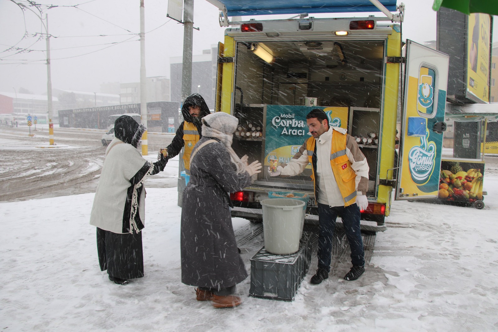 Haliliye’de kar mücadelesi devam ediyor