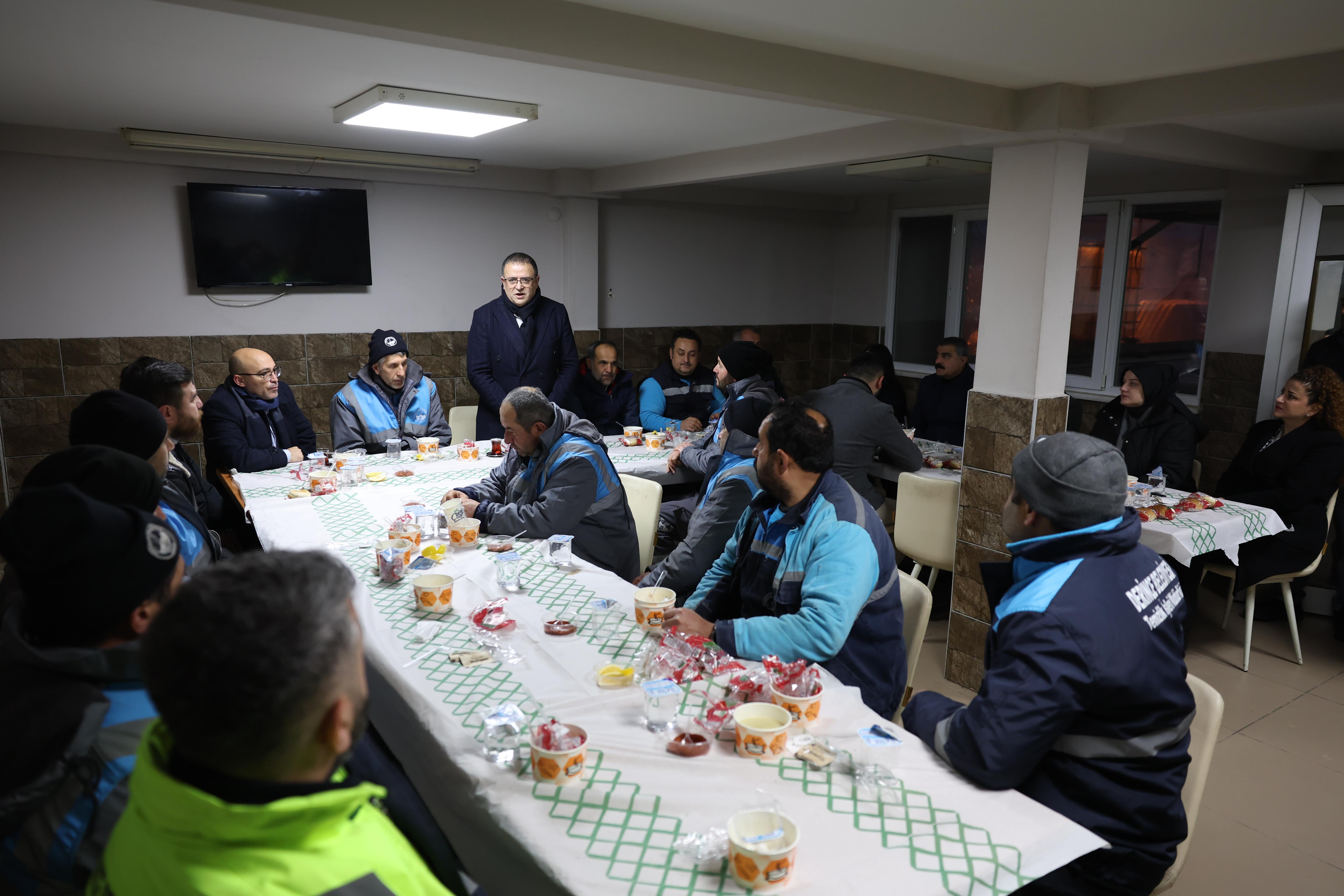 Başkan Gökçe, belediye çalışanlarıyla buluştu