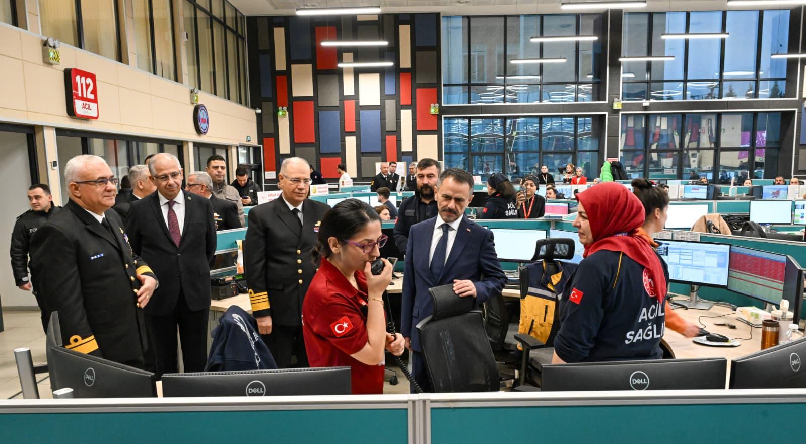 Vali Aktaş’tan İl Emniyet Müdürlüğü ve Acil Çağrı Merkezi’ne ziyaret