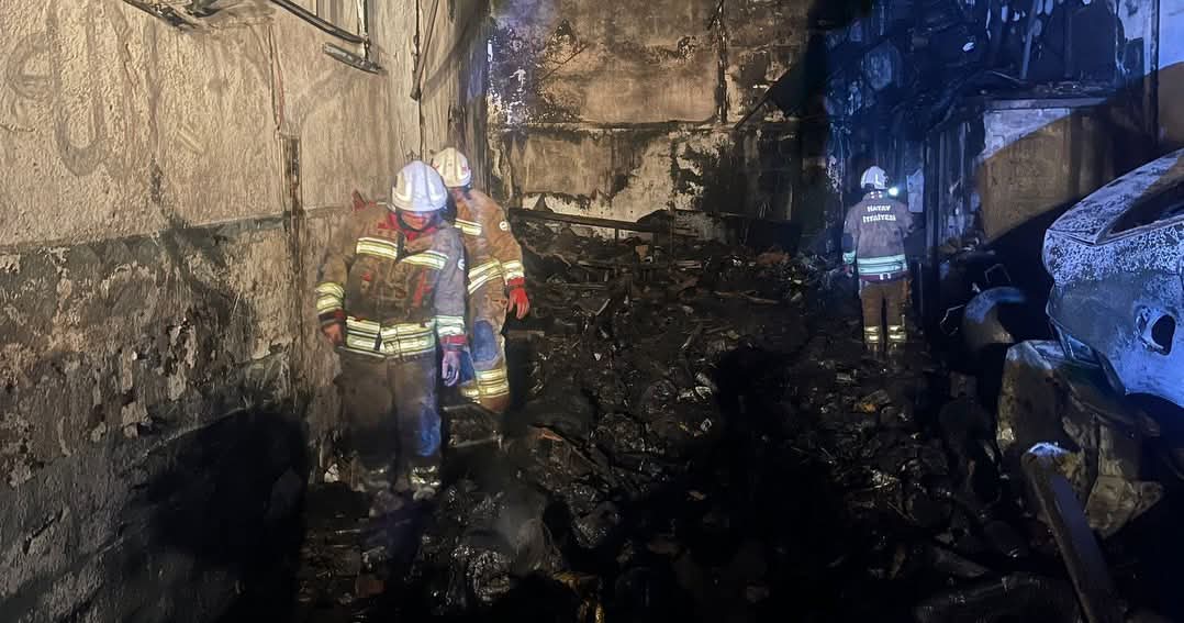 Antakya Yeni Sanayi Sitesi’nde yangın