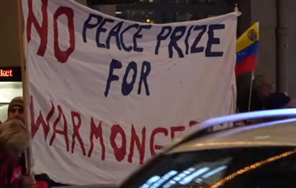 Nobel Barış Ödülü sahibine karşı protestolar