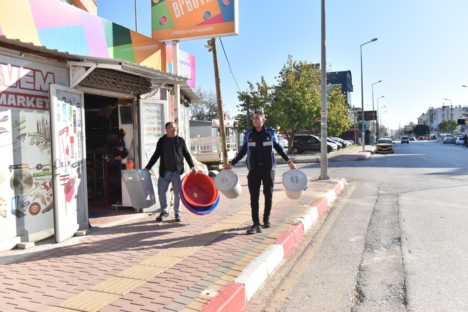 Kepez’de yol ve kaldırım işgallerine karşı denetim