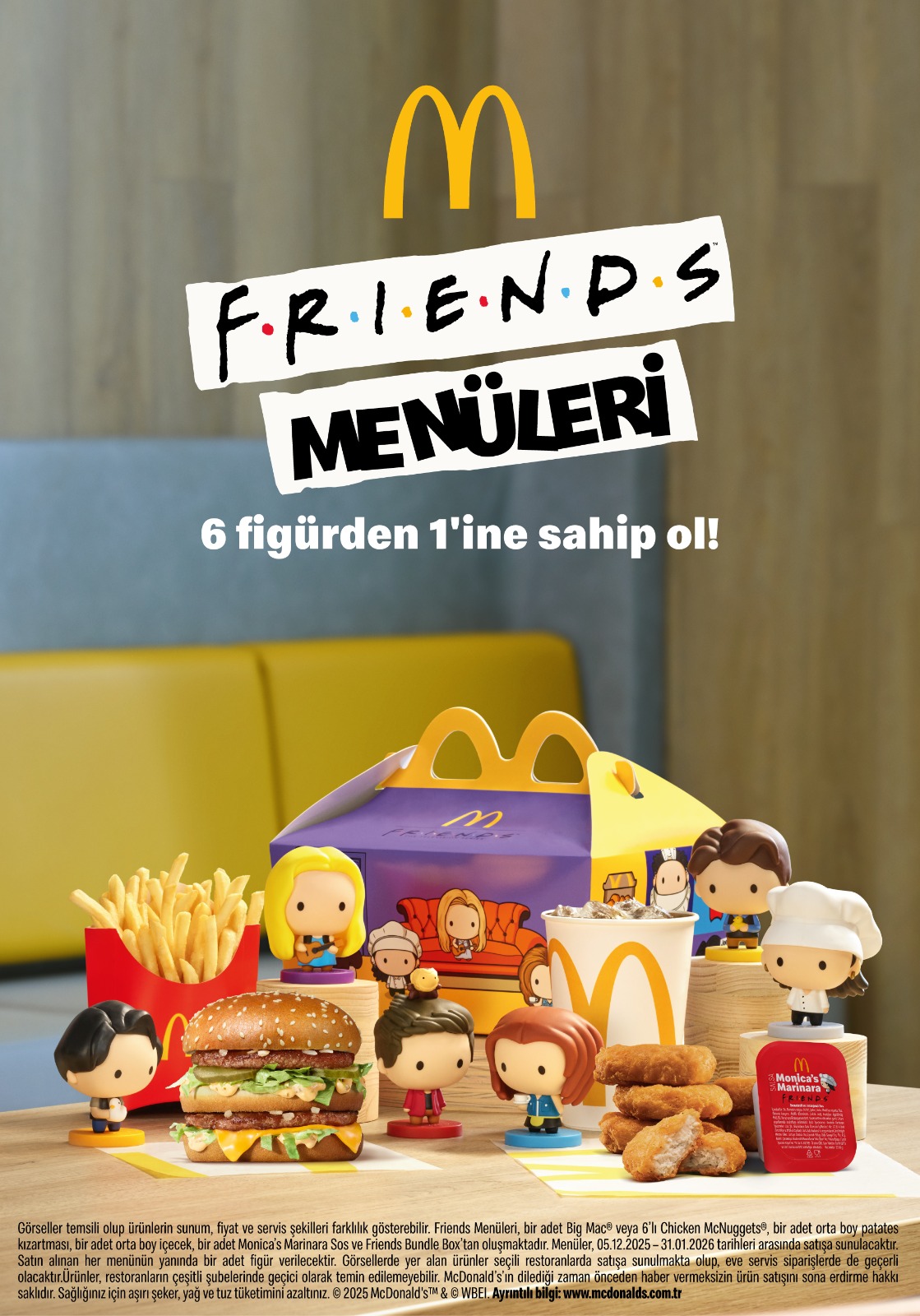 McDonald’s Türkiye’den Friends hayranlarına özel menüler ve koleksiyon figürleri