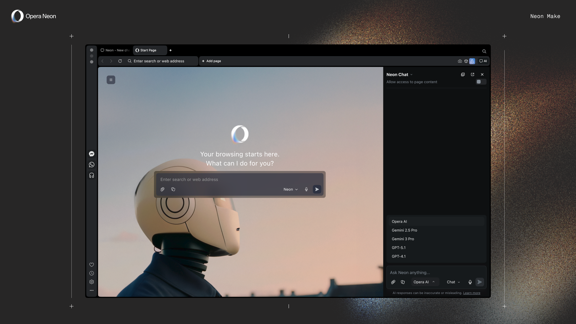 Opera, deneysel yapay zeka destekli tarayıcısı Opera Neon’u genel kullanıma açtı