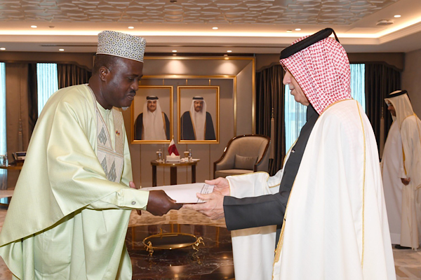 Katar, Gambiya ve Endonezya büyükelçilerinin güven mektuplarını kabul etti