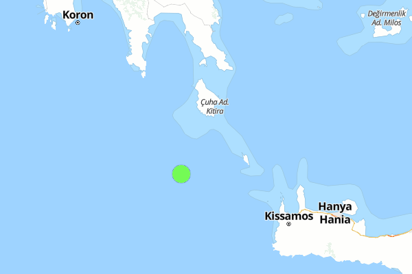 Girit Adası’nda deprem